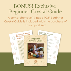 Comprehensive Crystal Care Guide Included: Unlock the full potential of your Essential 23-Piece Beginner Crystal Set with our bonus digital PDF guide. Dive into crystal insights, care tips, and transformative practices for your spiritual journey.