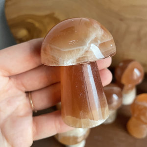 Honey Calcite Mushroom