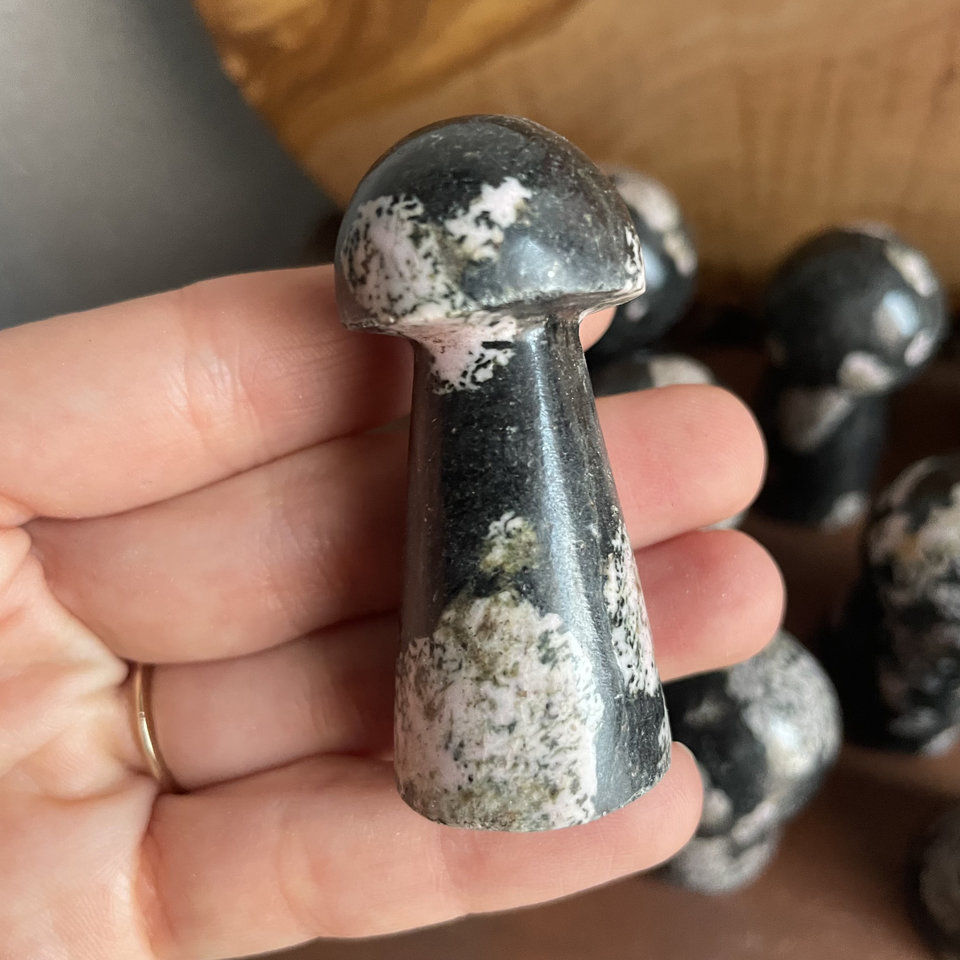 Snowflake Obsidian Mushroom